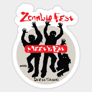 Zombie Fest -1 Sticker